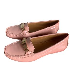 Coach Olive Patent Leather Slip-on Loafers Size 7 Color BLUSH